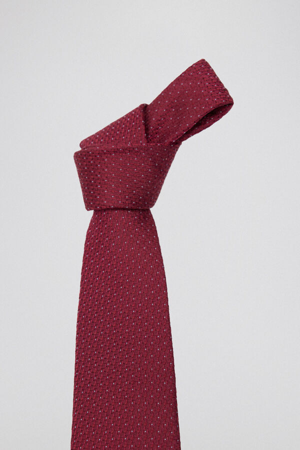 Pedro del Hierro Gravata seda natural Bordeaux