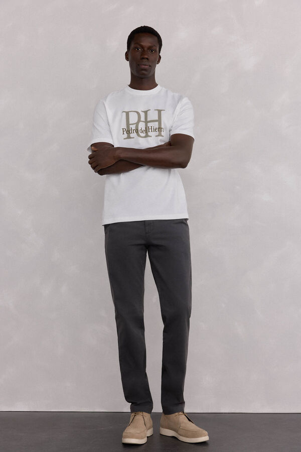 Pedro del Hierro Camiseta logo Blanco