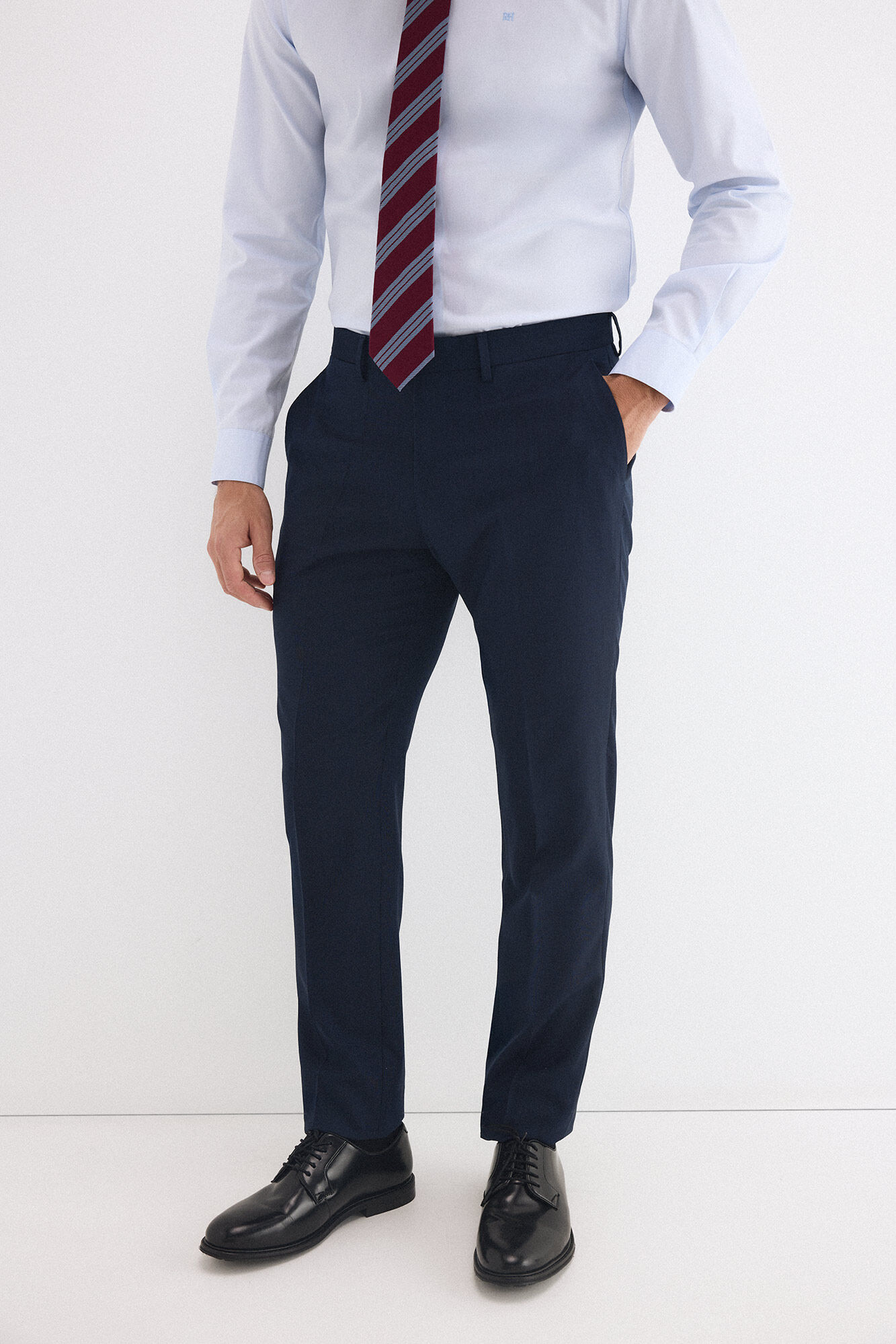 Pedro del Hierro Cal&ccedil;as slim bi-stretch em canvas