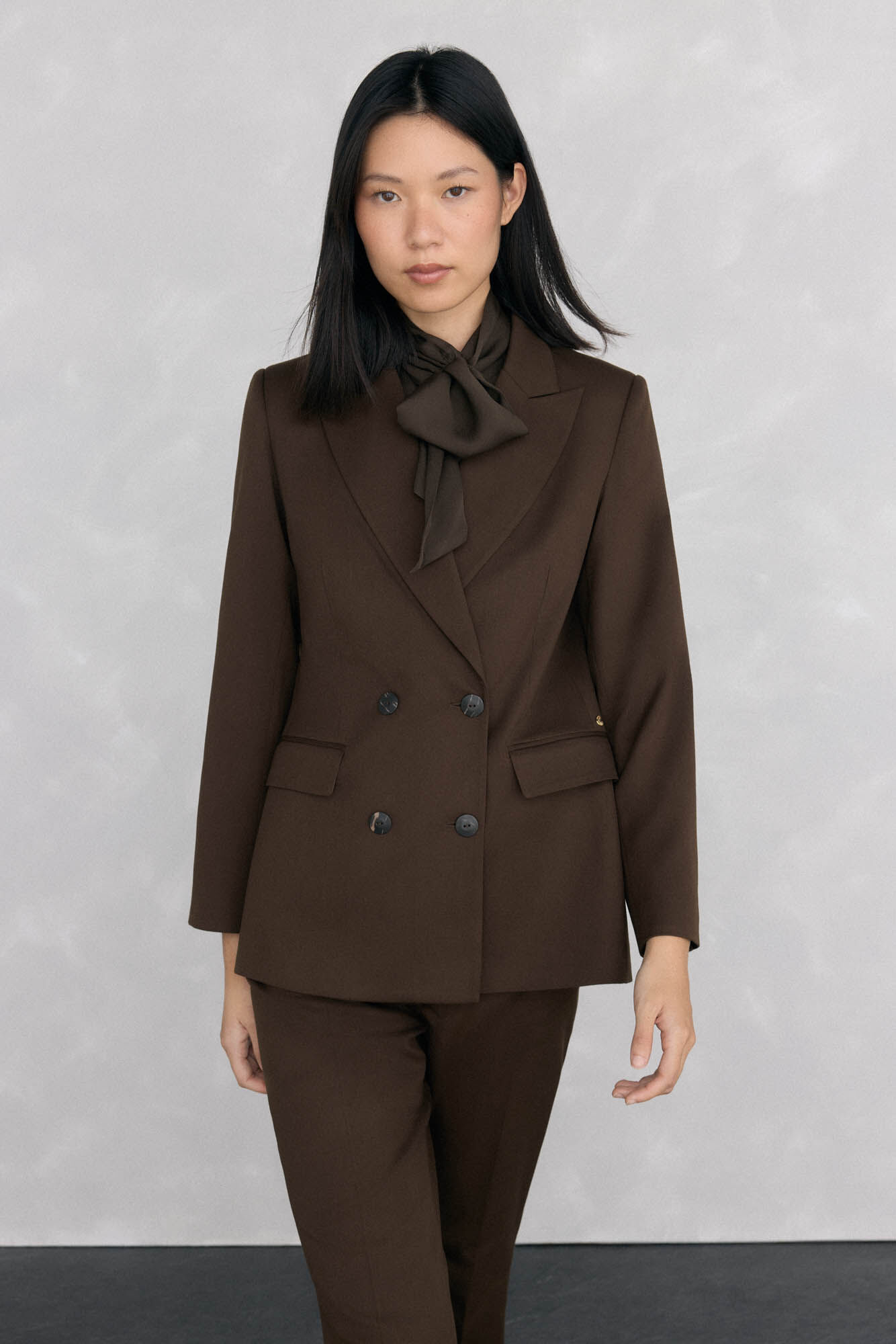 Pedro del Hierro Blazer trespassado chocolate