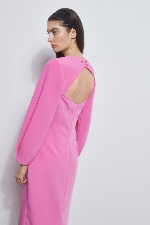Pedro del Hierro Vestido bodycon escote espalda Rosa