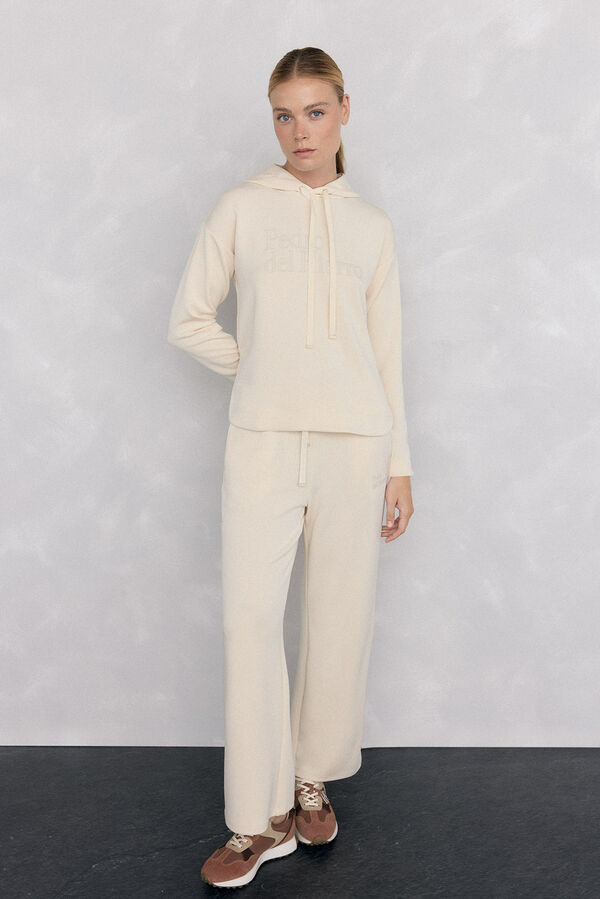 Pedro del Hierro soft touch e logo soft Sweatshirt Amarelo