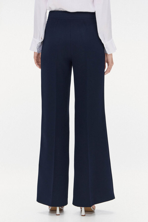 TFP by Tamara Falcó Pantalón traje talle alto Azul