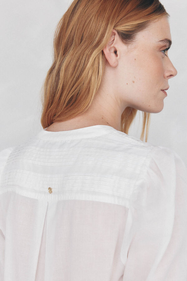 Pedro del Hierro Blusa lisa e solta Branco