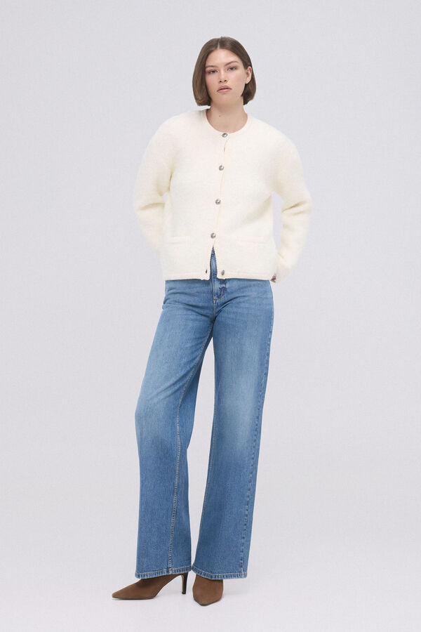 TFP by Tamara Falc&oacute; Chaqueta de punto boucle Beige