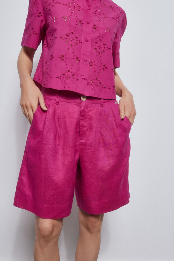 Pedro del Hierro Bermuda lino Coral