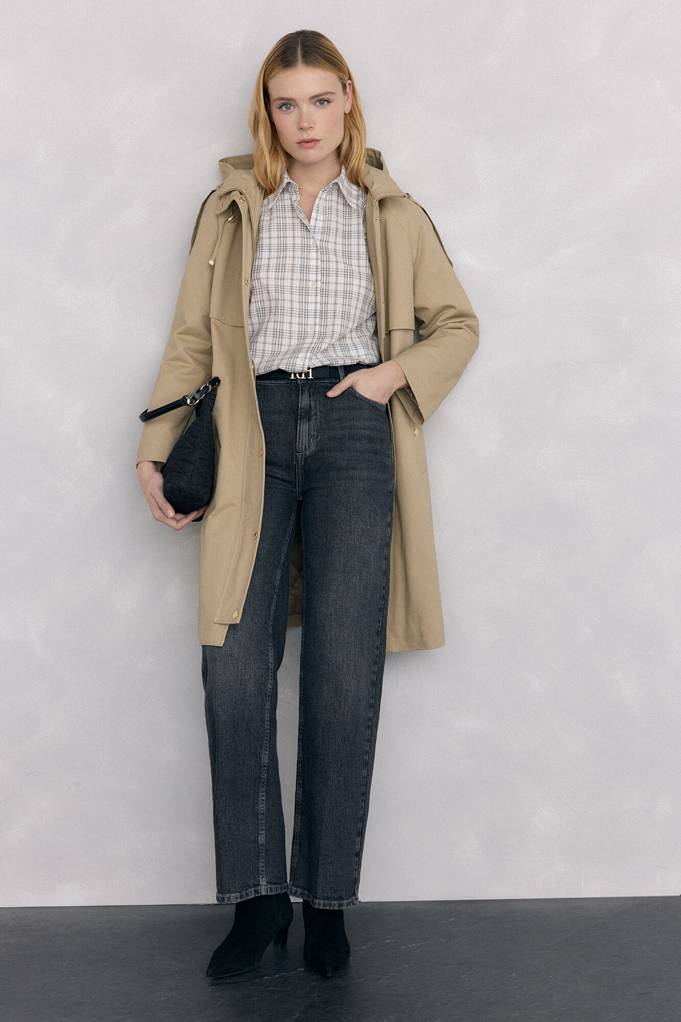 Pedro del Hierro Camisa amplia cuadros