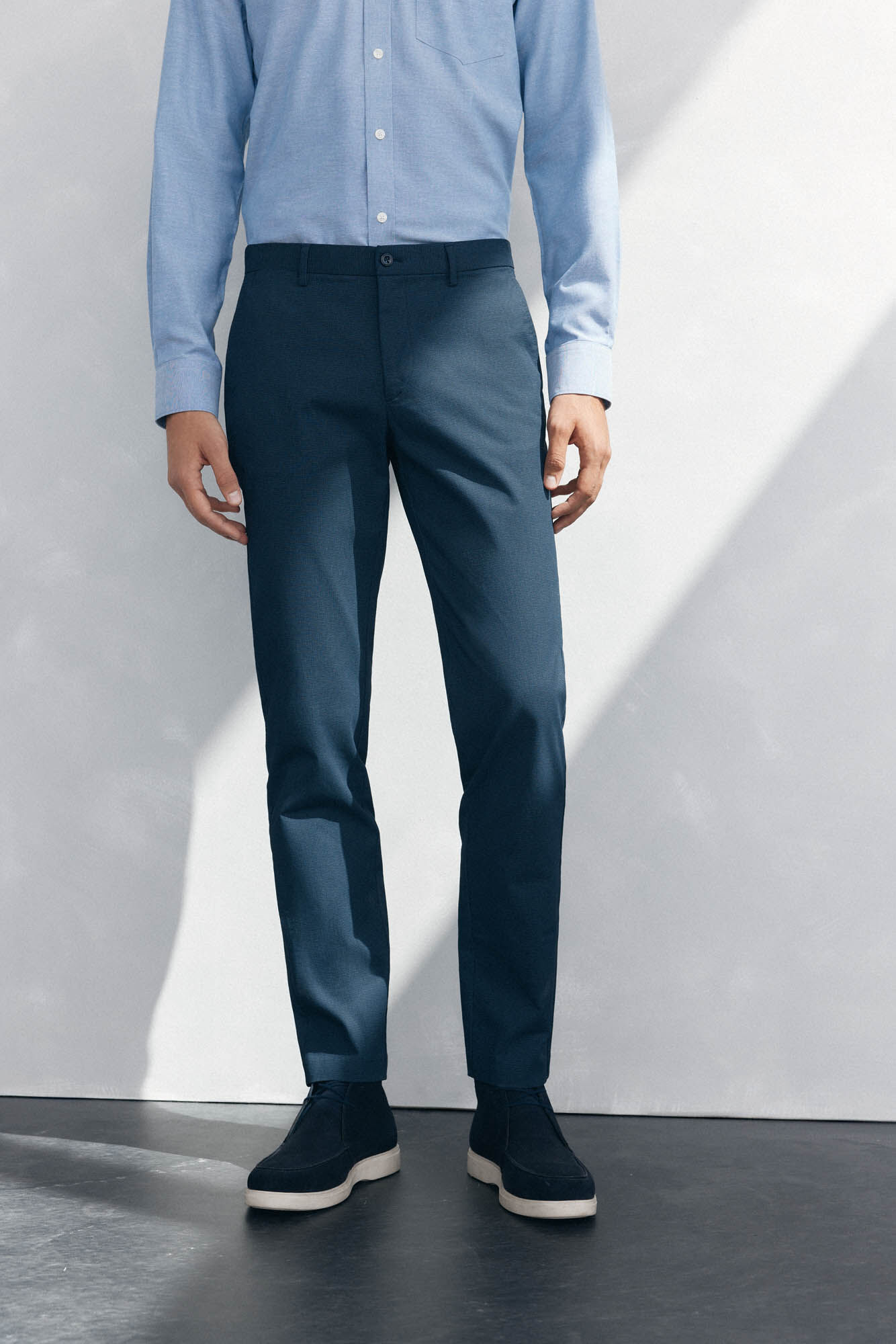 Pedro del Hierro Cal&ccedil;a cal&ccedil;as chino com estampa slim fit