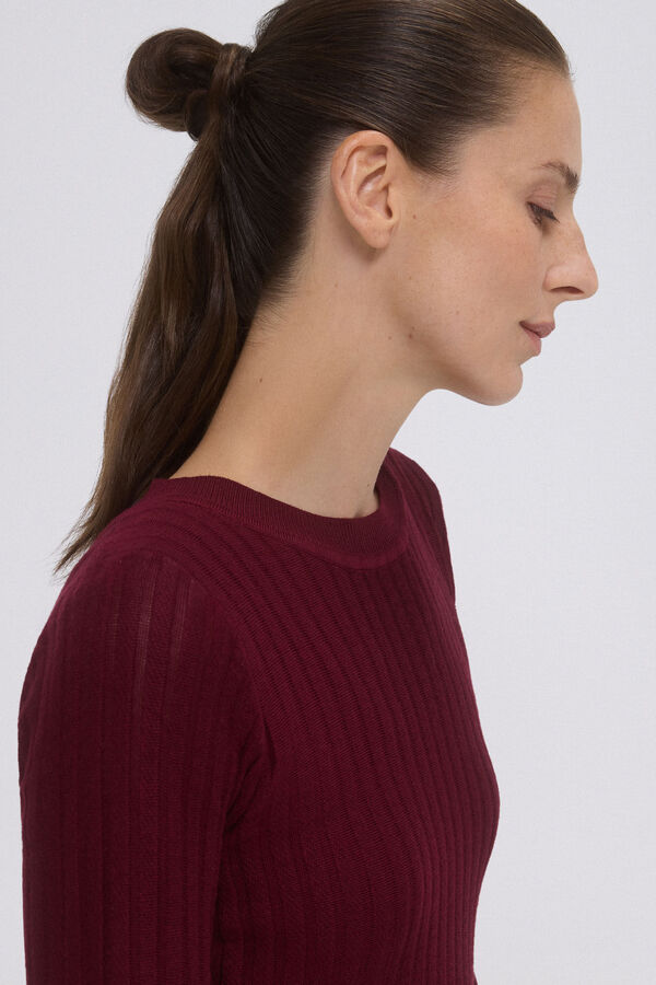 Pedro del Hierro Vestido de punto canal&eacute; Morado