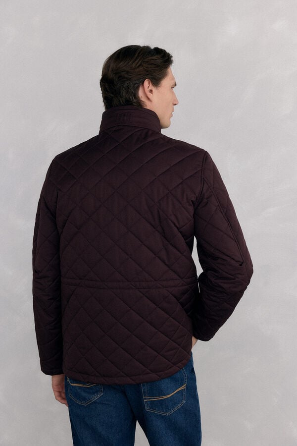 Pedro del Hierro Chaqueta acolchada rombos Burdeos