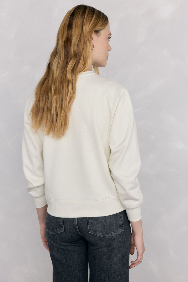 Pedro del Hierro Sudadera logo pdh Crudo