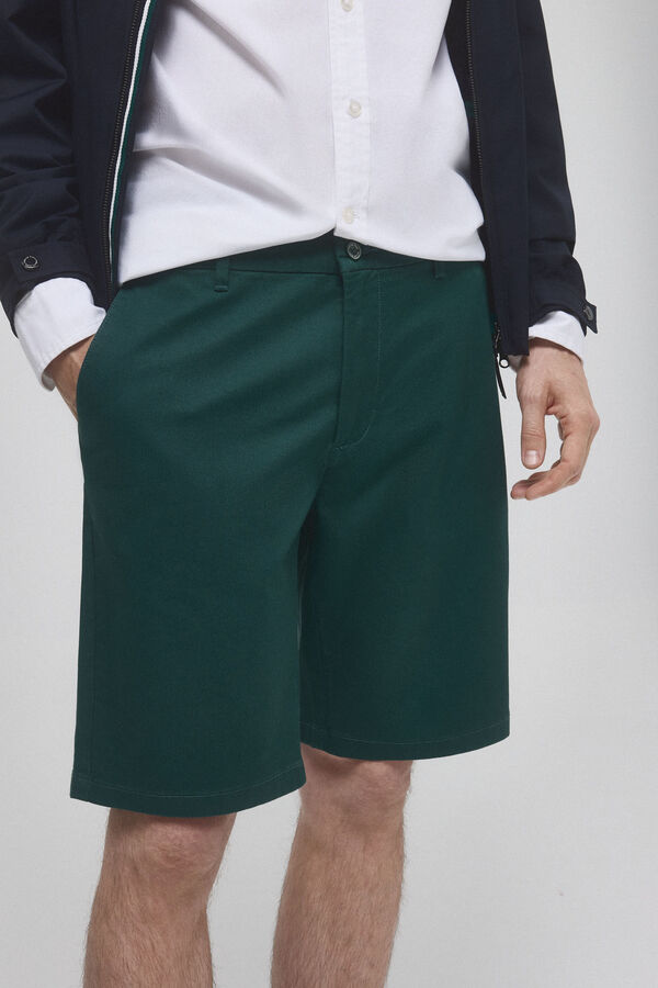 Pedro del Hierro Cal&ccedil;as bermuda chino premium flex  Verde