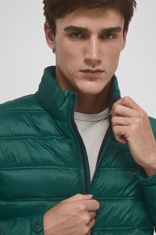 Pedro del Hierro Blus&atilde;o ultraleve imperme&aacute;vel Verde