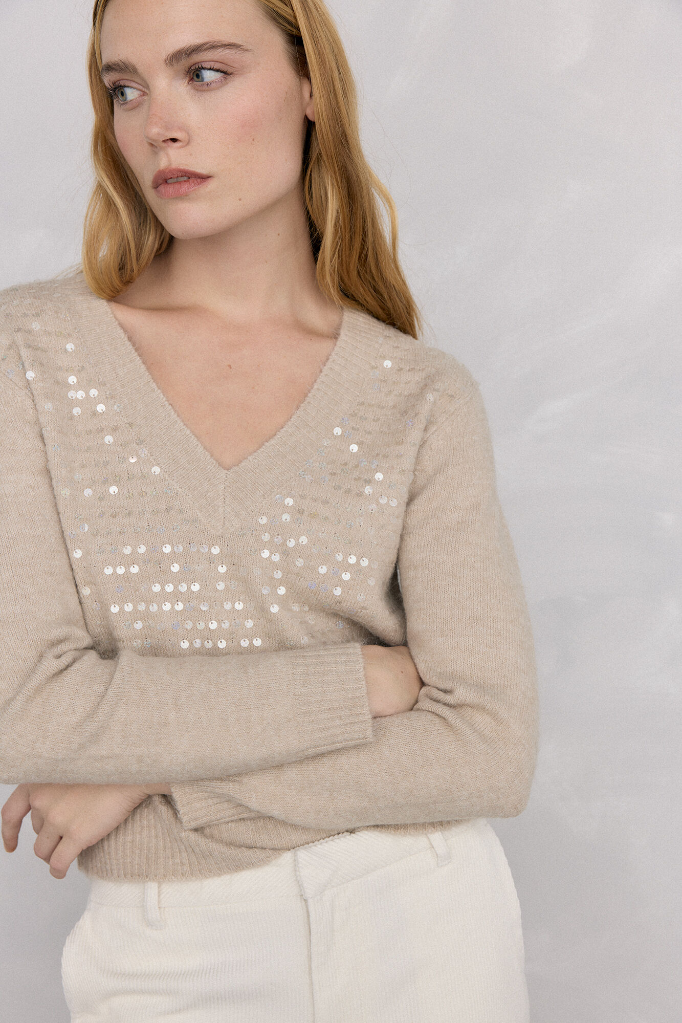 Pedro del Hierro Jersey lentejuelas