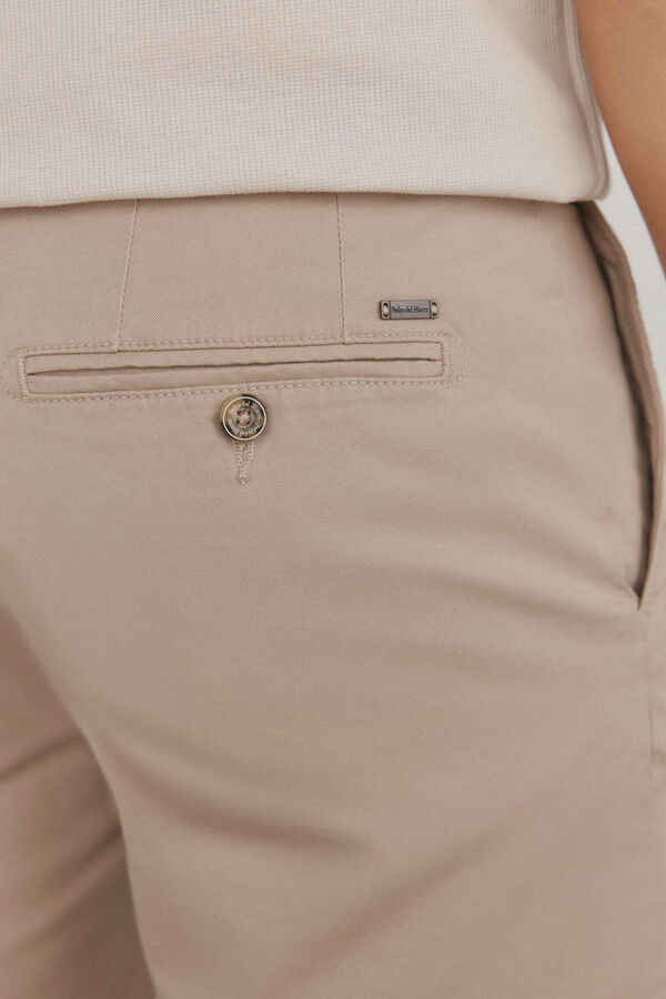 Pedro del Hierro Cal&ccedil;as bermuda chino premium flex  Beige