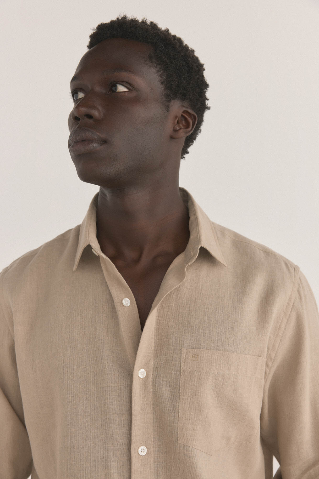 Pedro del Hierro Camisa lino lisa