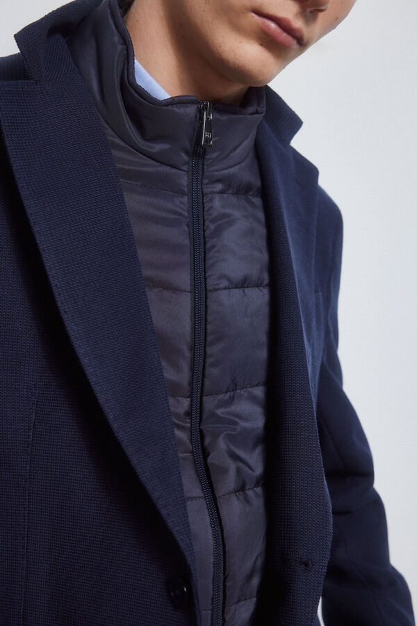 Pedro del Hierro Americana de punto con desmontable Azul