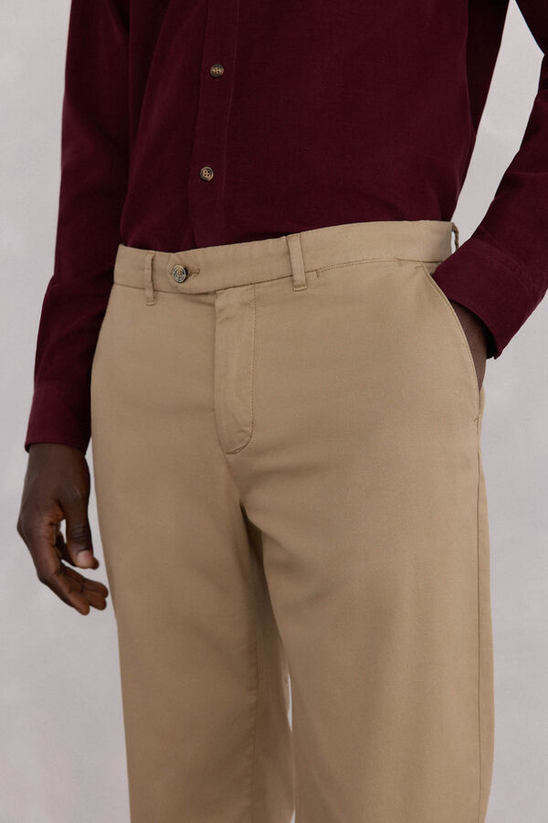 Pedro del Hierro Cal&ccedil;as cal&ccedil;as chino premium de regular fit Beige