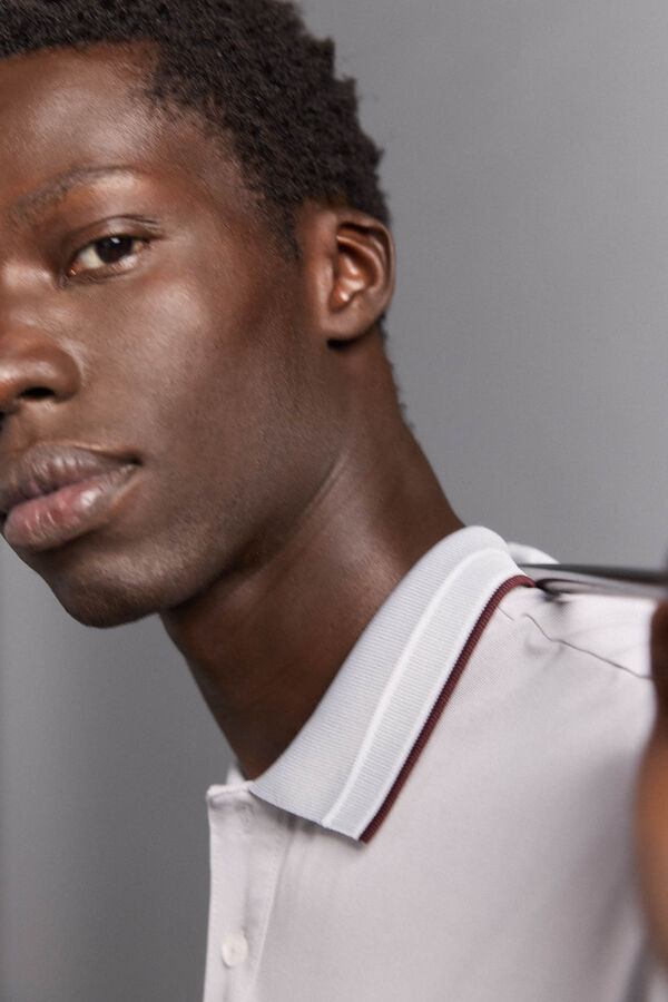 Pedro del Hierro Camisa polo de golfe liso Cizento