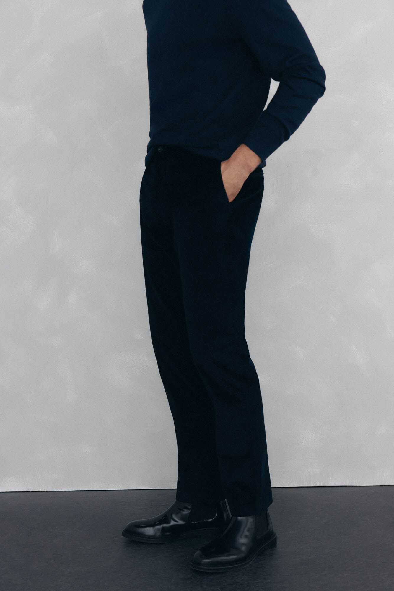 Pedro del Hierro Cal&ccedil;a Chino de veludo grossa de regular fit