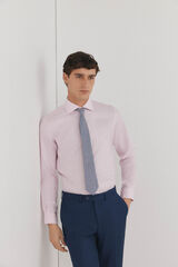 Pedro del Hierro Camisa social lisa que n&atilde;o pode ser passada a ferro + resistente a manchas Rosa