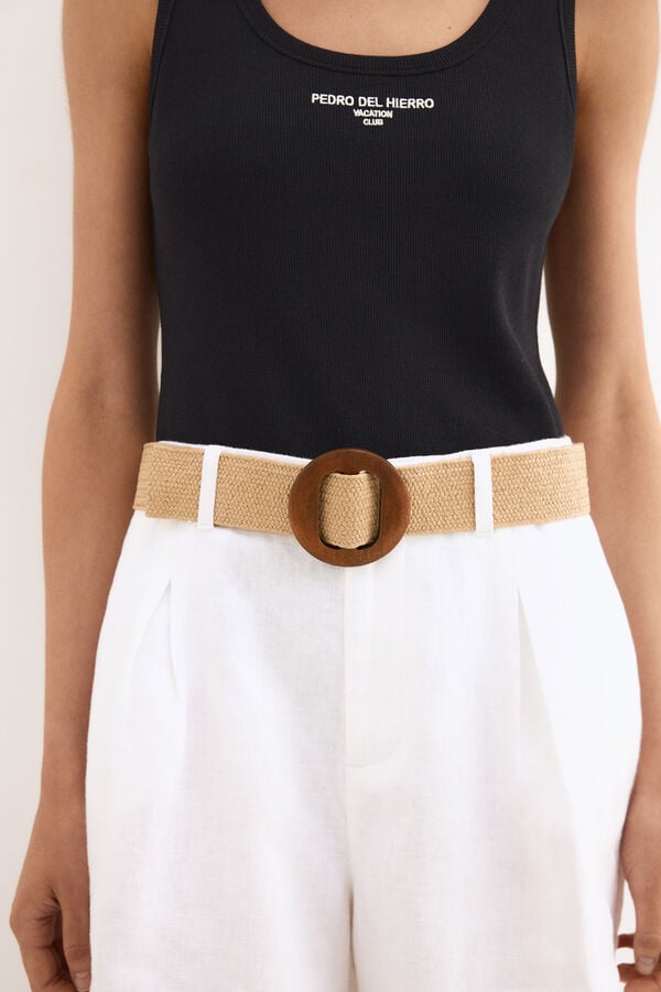 Pedro del Hierro Bermuda cl&aacute;ssica Branco