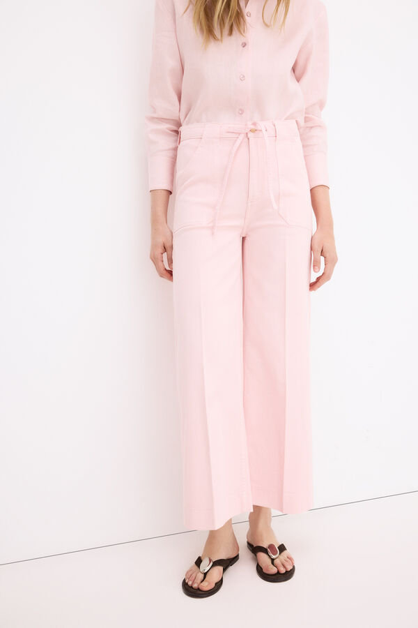 Pedro del Hierro Jeans flare largo Rosa