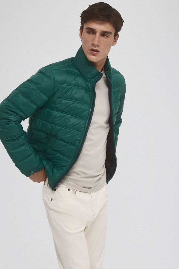 Pedro del Hierro Blus&atilde;o ultraleve imperme&aacute;vel Verde