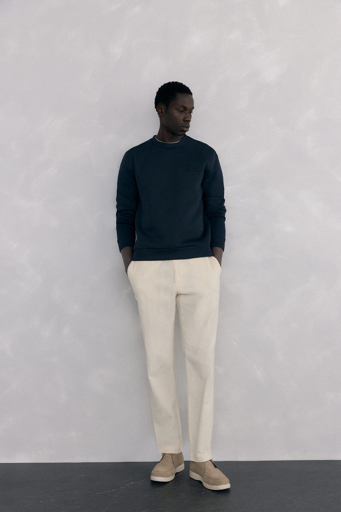 Pedro del Hierro Sudadera cuello caja tejido t&eacute;cnico