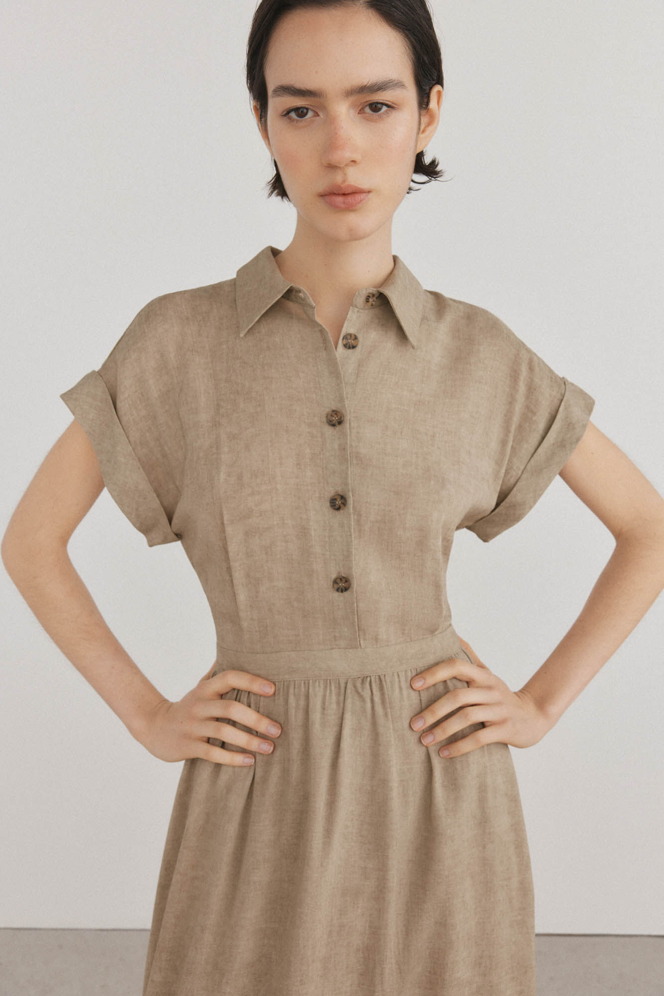 Pedro del Hierro Vestido de cintura subida