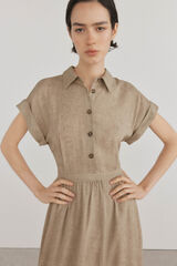 Pedro del Hierro Vestido de cintura subida Verde