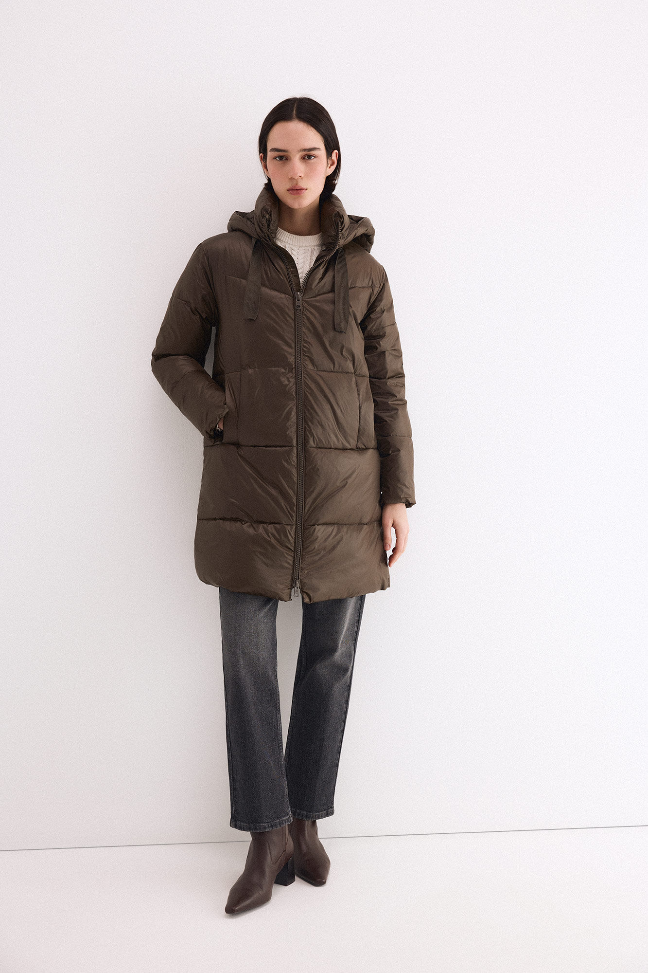 Pedro del Hierro Parka acolchoada com capuz