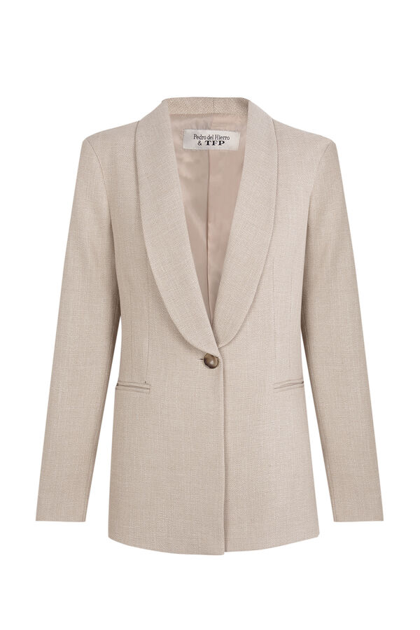 TFP by Tamara Falc&oacute; Chaqueta traje Crudo