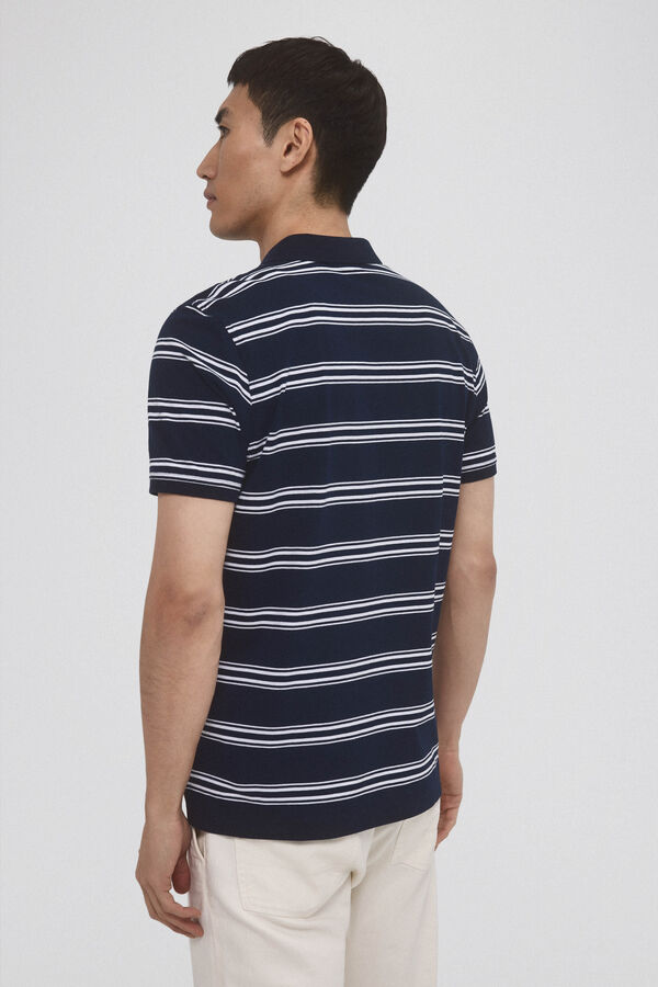 Pedro del Hierro Polo &agrave;s riscas Azul