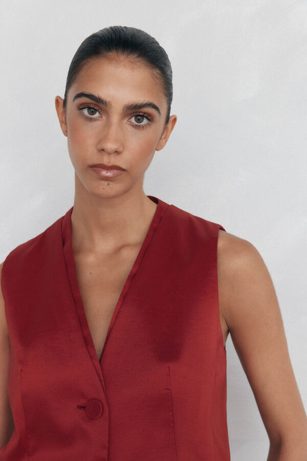 Pedro del Hierro Chaleco rojo Rojo
