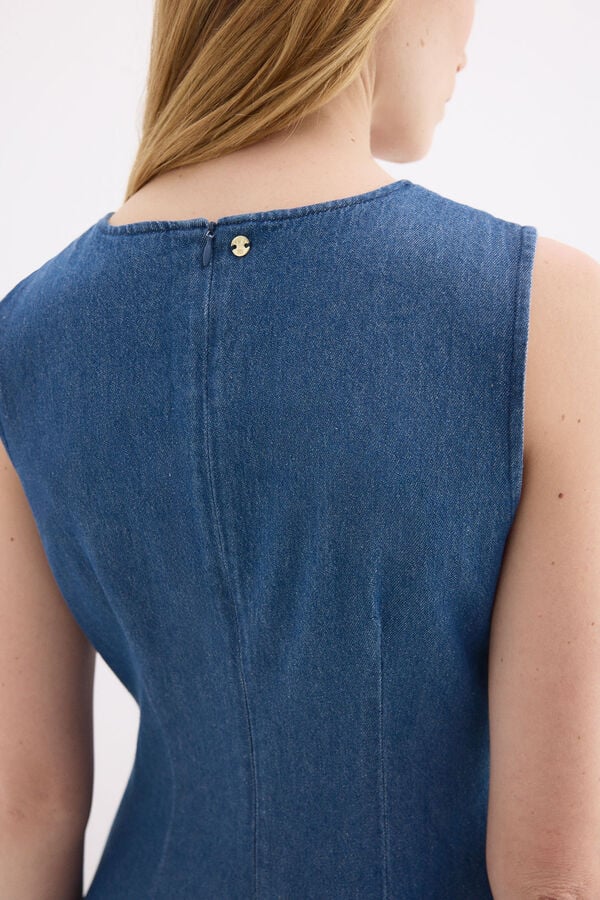 Pedro del Hierro Vestido denim Azul