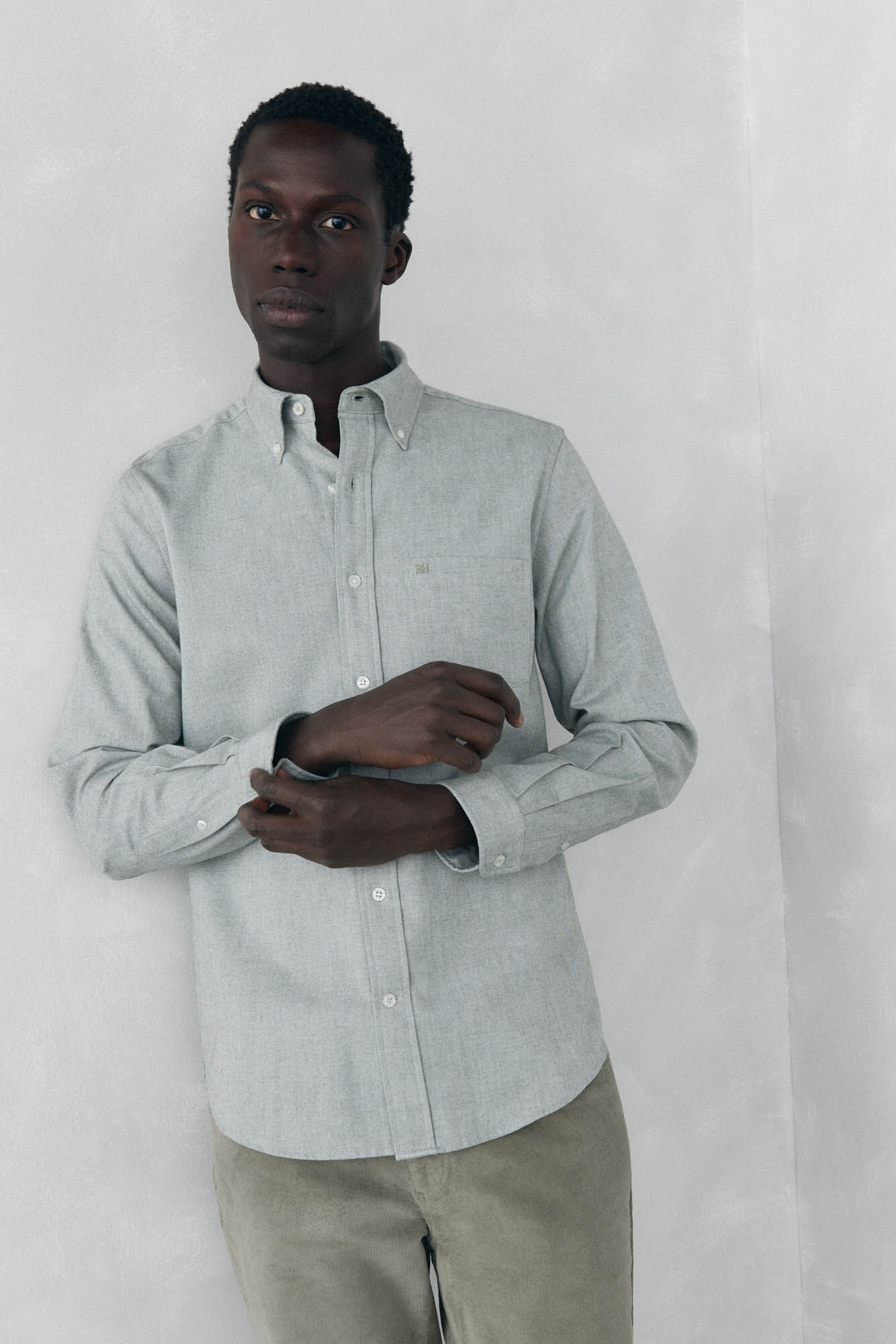 Pedro del Hierro Camisa Brushed Oxford lisa