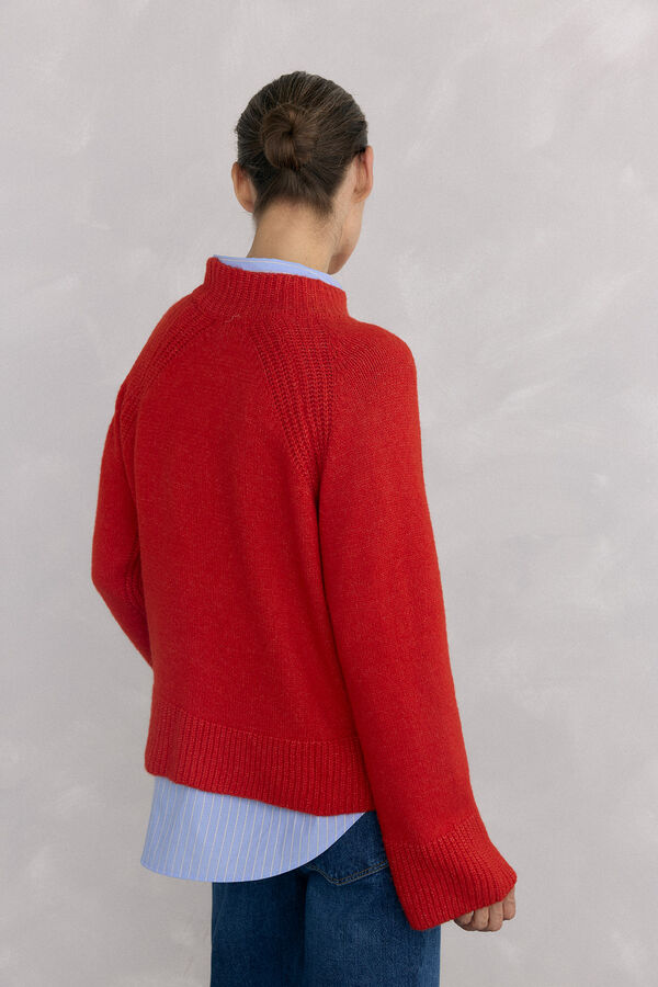 Pedro del Hierro Jersey perkins acampanado Vermelho
