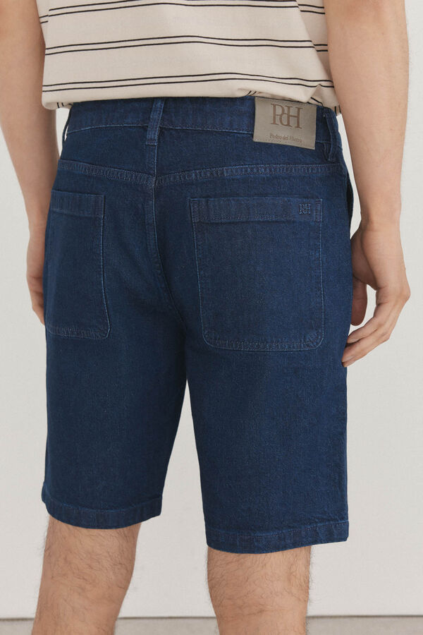 Pedro del Hierro Bermuda denim regular fit Azul