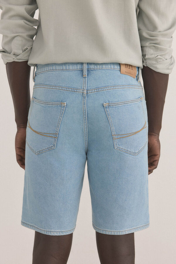 Pedro del Hierro Bermuda vaquera super ligera clara Azul