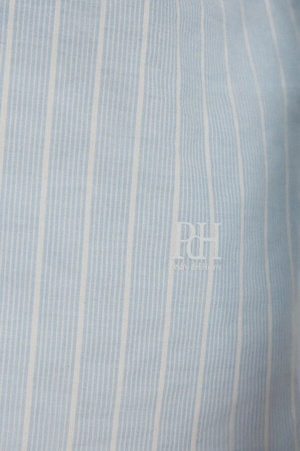 Pedro del Hierro Camisa riscas   Azul