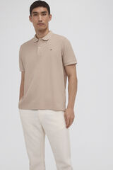 Pedro del Hierro Polo b&aacute;sico piqu&eacute; Beige