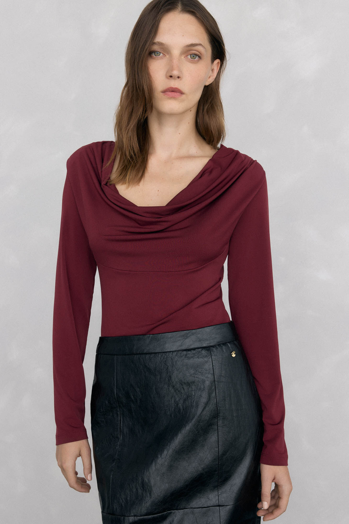 Pedro del Hierro Camiseta escote drapeado