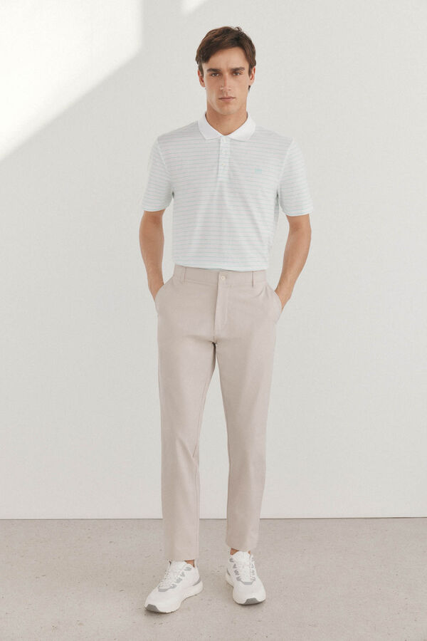 Pedro del Hierro Polo rayas golf Blanco