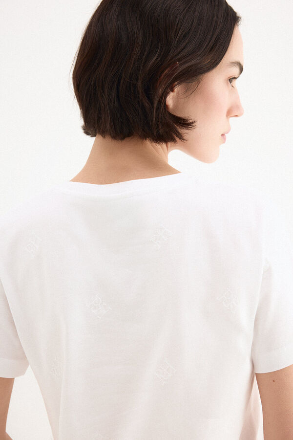 Pedro del Hierro Camiseta multilogo pdh Blanco