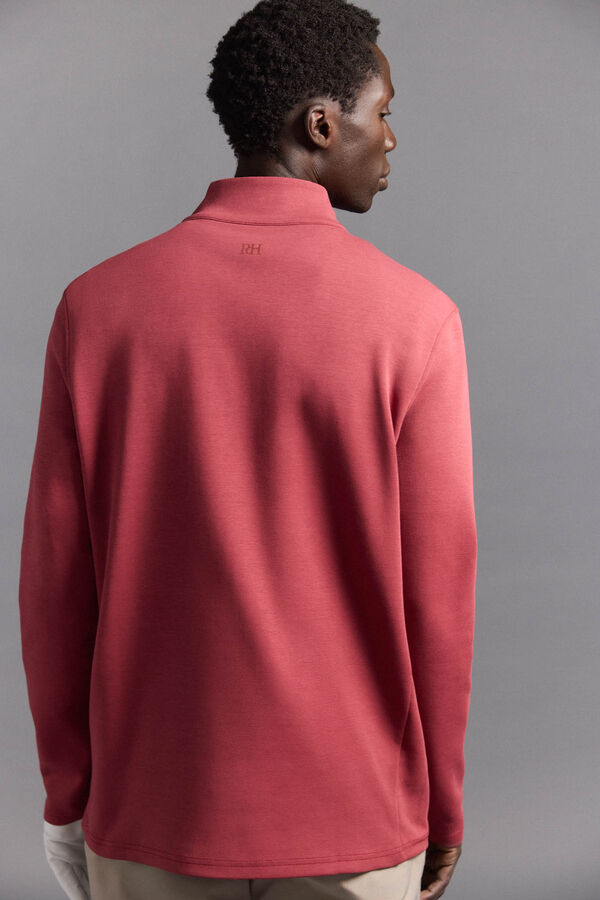 Pedro del Hierro fecho-&eacute;clair com Sweatshirt para golfe Vermelho