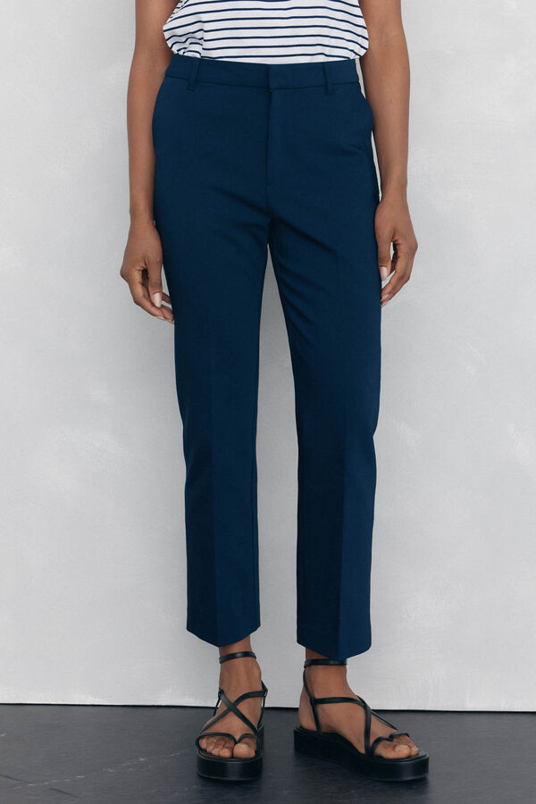 Pedro del Hierro Pantalones straight classic Azul