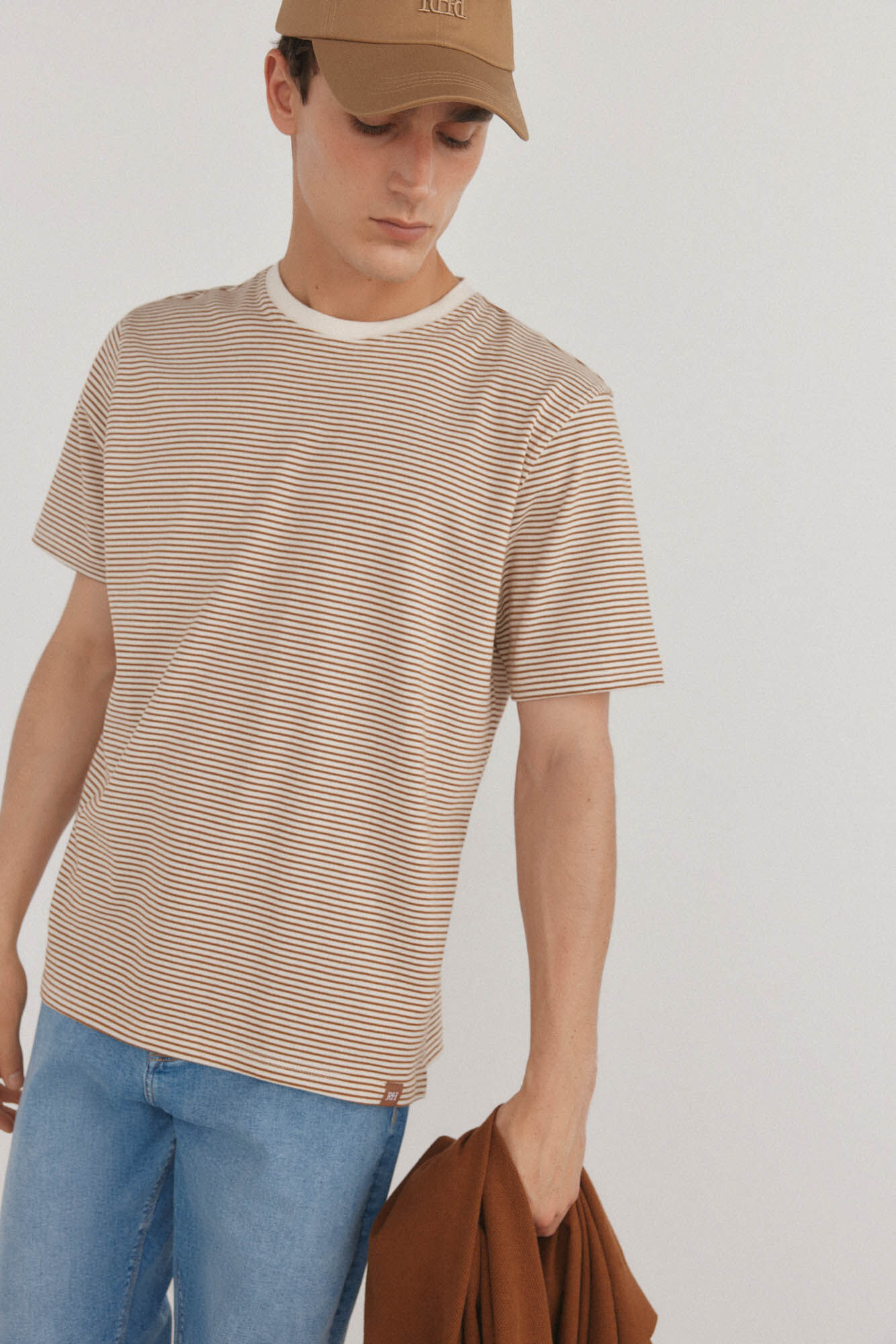 Pedro del Hierro Camiseta r&uacute;stica de rayas