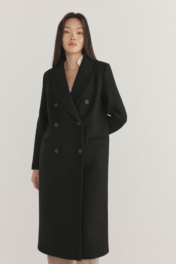 Pedro del Hierro Abrigo largo sastre Negro