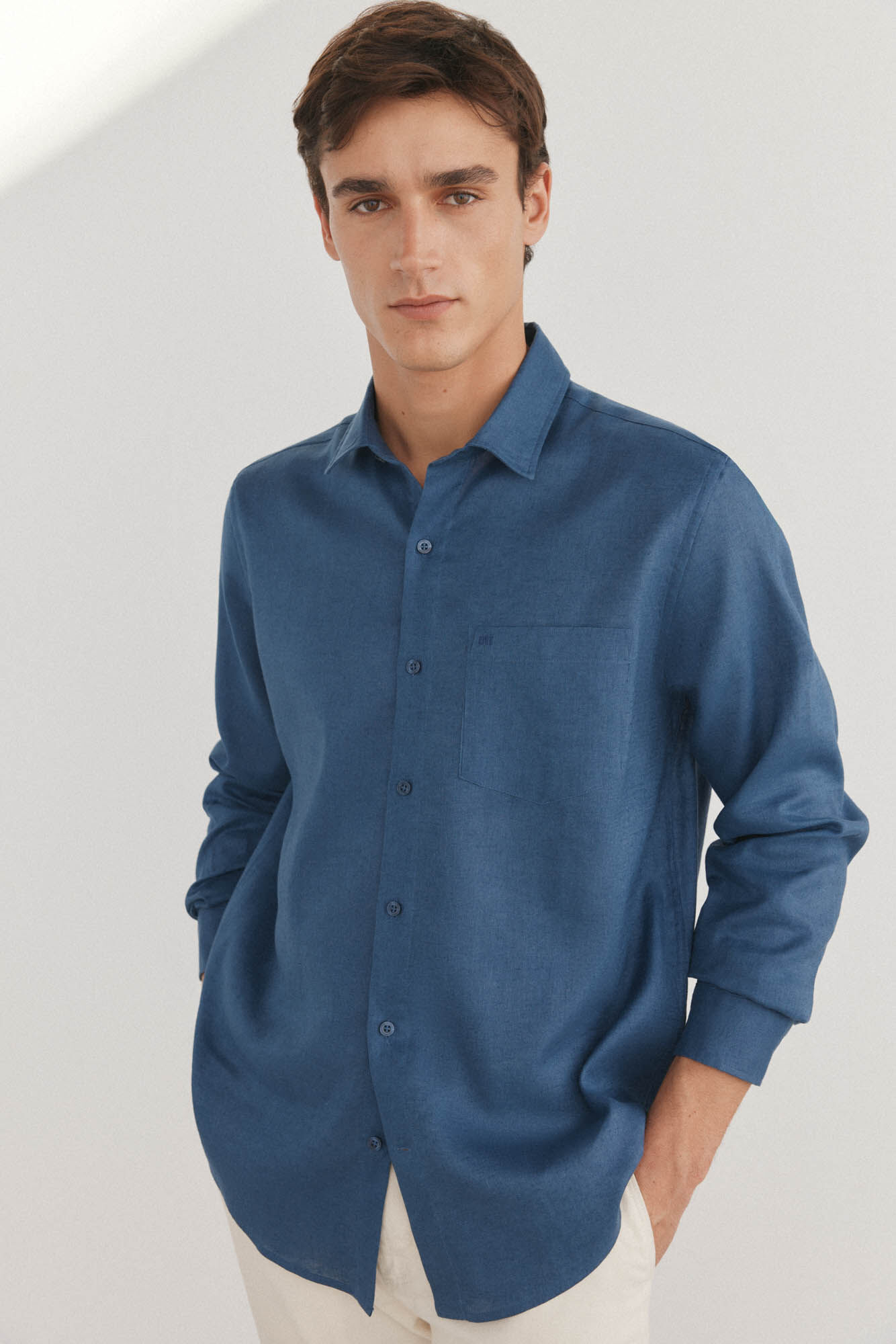 Pedro del Hierro Camisa lino lisa